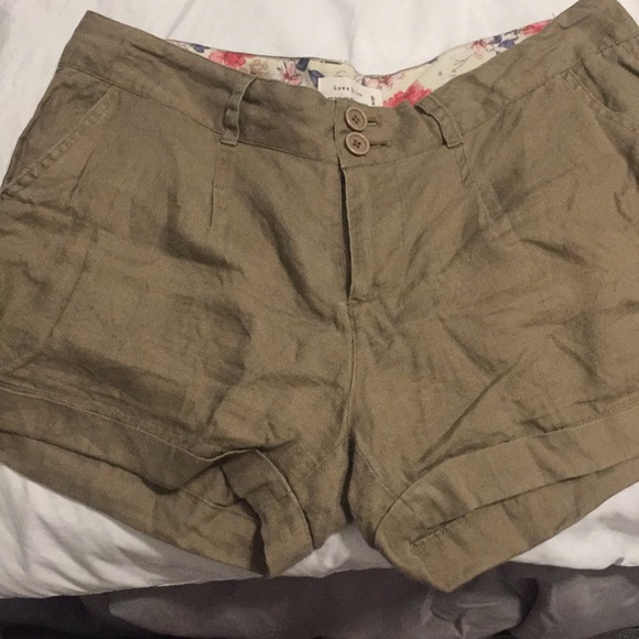 Love Tree Pants - 100% Linen Shorts